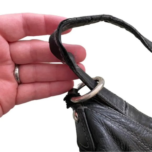 Coach in black pebbled leather - Vintage - Picture 12 of 13